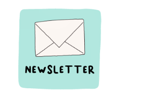 An envelope that says newsletter
